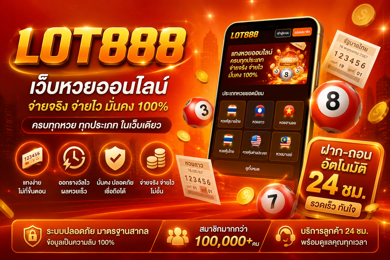 รวมประเภทหวยยอดฮิตบน LOT888 มีให้เลือกเล่นครบจบในเว็บเดียว