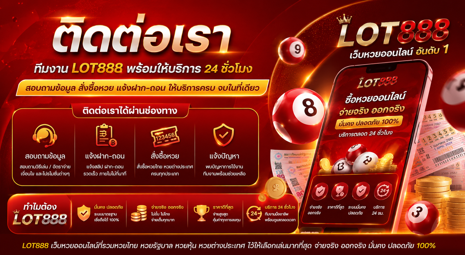 ติดต่อเรา lot888 ช่องทางหลัก สะดวกรวดเร็วใน 3 วินาที
